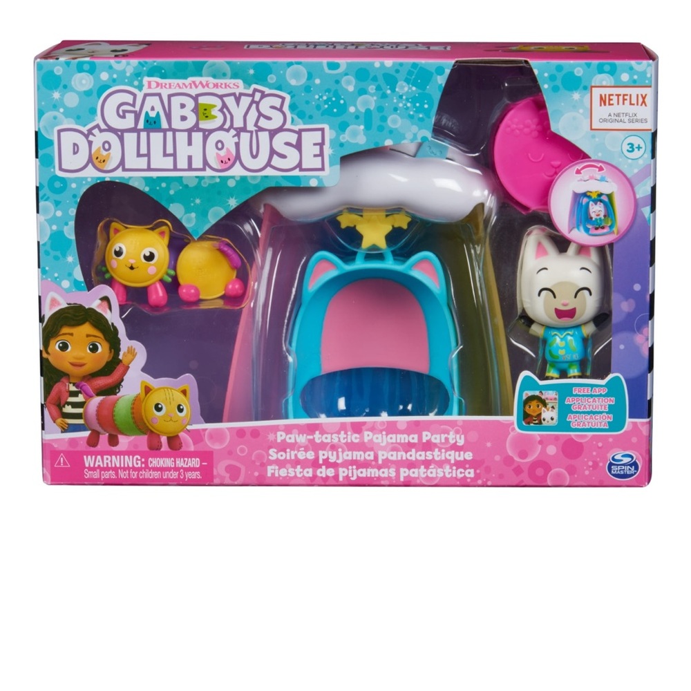 Gabby’s Dollhouse Paw-tastic Pajama Party Figures and Playset